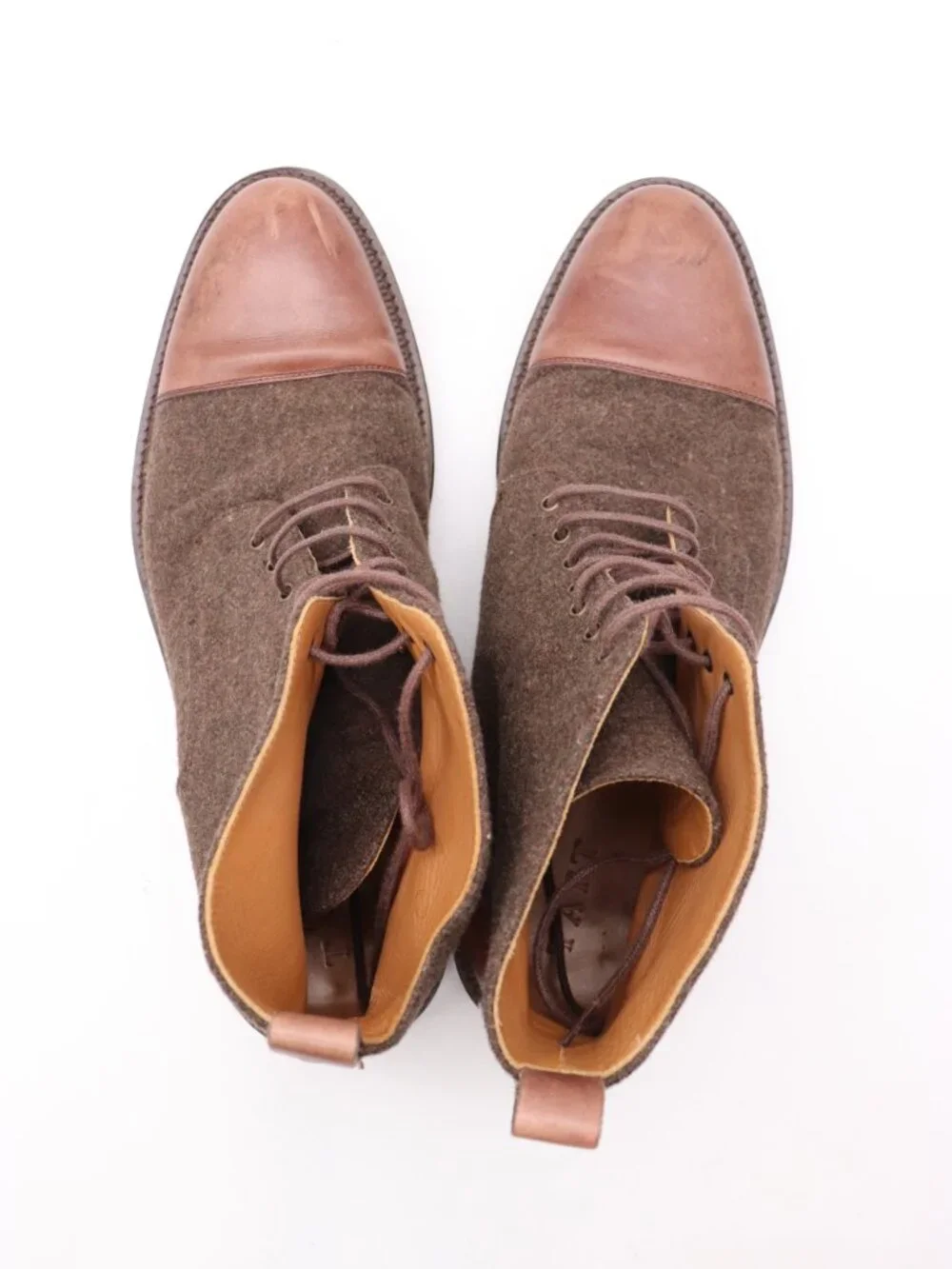 Taft Jack Chukka Brown Boots Men's Size EU 45 Leather Block Heel Ankle Spain